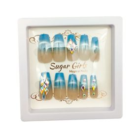 Set With Diamonds, Blue, Nail Plates, Blue